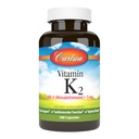 Carlson - Vitamin K2, MK-4 (Menatetrenone), Vitamin K Supplement, Knochen & Herz Gesundheit, K2 Vitamin, Sojafrei, Vitamin K-2, K2 Vitamine, 180 Kapseln