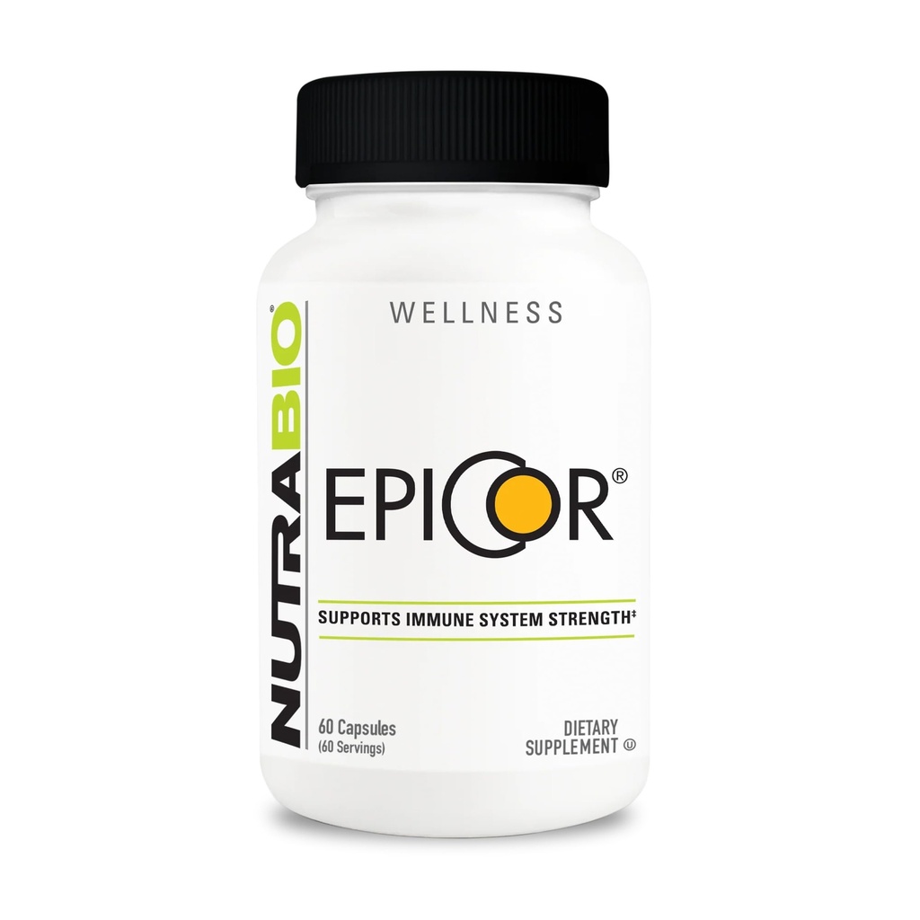 NutraBio Epicor Multi Vitamin, 500mg, 60 Vegetable Capsules | Prebiotic, Antioxidant Support, Independent Lab Tested
