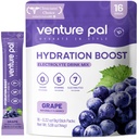 Imballaggio della polvere dell'elettrolita senza zucchero di Venture Pal - Liquid Daily IV miscela di bevanda per l'idratazione rapida e il recupero del partito | 5 vitamine & 7 elettroliti| Keto Friendly | Non OGM | Vegan certificato | 16 Sticks