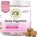Physique des animaux de compagnie: Probiotique Chews pour chiens santé digestive - 60 Compte - Probiotiques pour chiens et enzymes digestives - Soutien Gut santé supplément immunitaire prévient les problèmes digestifs pour chiens