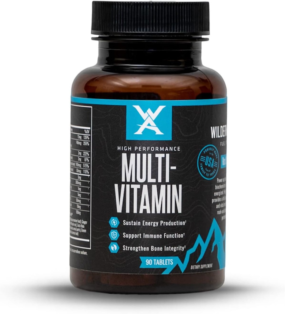 Wilderness Athlete - Multi Vitamina | Multivitaminico giornaliero per uomini e donne - Supplemento di vitamine per adulti con cromo e Vanadium - Multivitamina maschile e femminile