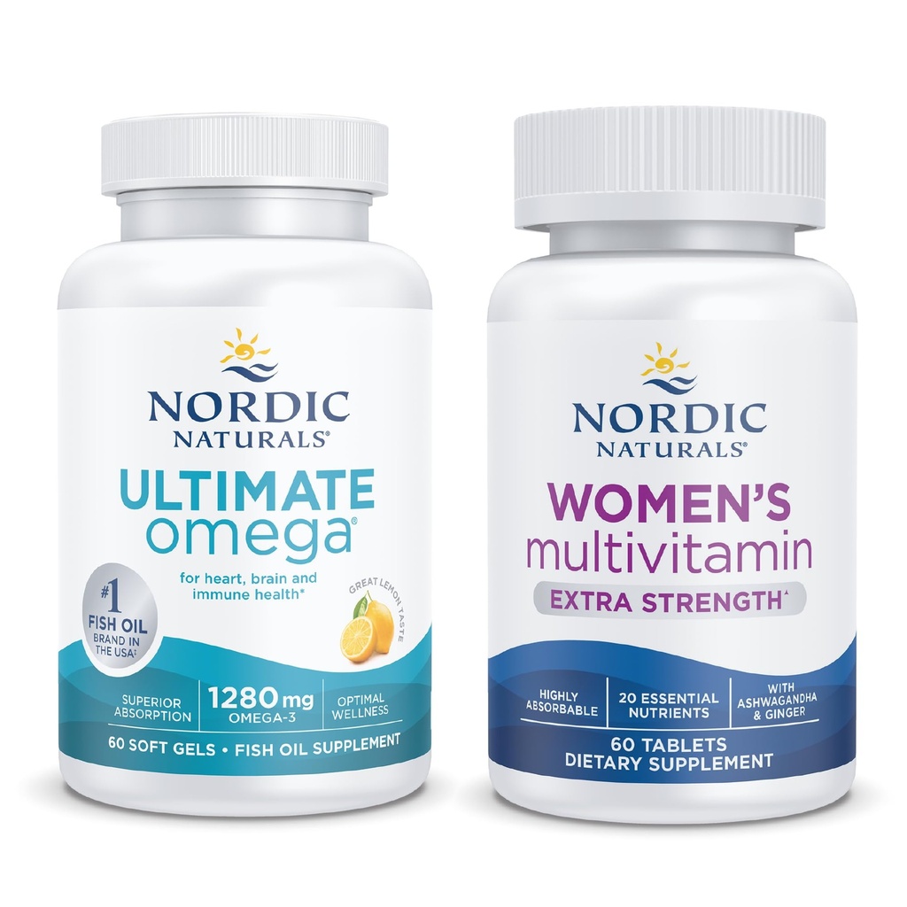 Nordic Naturals Starter Pack - Donna Multivitamin Extra Forza, Ultimate Omega