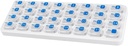 Organisateur mensuel de pilules, Grande Pill Box 31 Jour, Cas quotidien de pilules, Pill Holder Conteneur pour vitamine, médecine, supplément, huile de poisson, clair