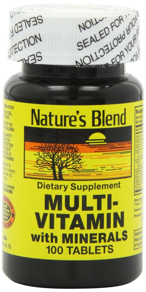 Nature's Blend NAT B MULTIVITAMIN & MIN TB, sortiert, 100 Zähler