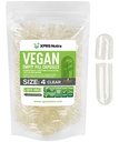 XPRS Nutra Größe 4 Leere Kapseln - 500 Graf Klare kleine leere Vegan Kapseln - DIY Gemüse Kapsel Füllung - Füllbare Do-It-Yourself Veggie Pillen Kapseln für Ergänzungen