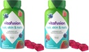 Vitafusion Superbes cheveux, peau et ongles Multivitamine Plus Biotine et vitamines antioxydantes C&E, Arôme de framboise, 135ct (45 jours d'approvisionnement), d'Amérique