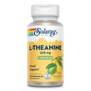 SOLARAY L Theanine 200mg, complément de soutien d'humeur avec vitamine B6 - Soutien calmant pendant le stress occasionnel - Saveur de citron naturel - Garantie de 60 jours, Verifié en laboratoire - 30 portions, 30 chéwables