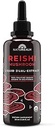 Naturealm Reishi Mushroom Liquid Tinte Supplement – Fördert Beruhigung, Immununterstützung und Schlafhilfe, Vegan, Non-GMO – Organische Fruchtkörper, 1 Monat Versorgung
