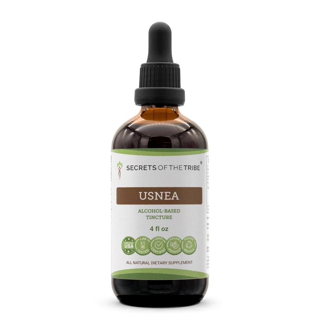Usnea Tincture Alcohol extract, High-potency Herbal Drops, Tincture made from Usnea barbata Immunity Support 4 oz