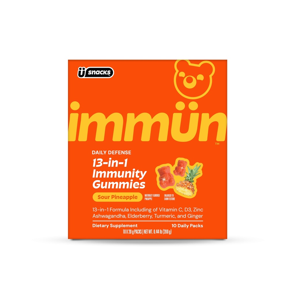 Grüns Immün 10-Count Retail Sachets Gummy Vitamin Supplement - Sugar