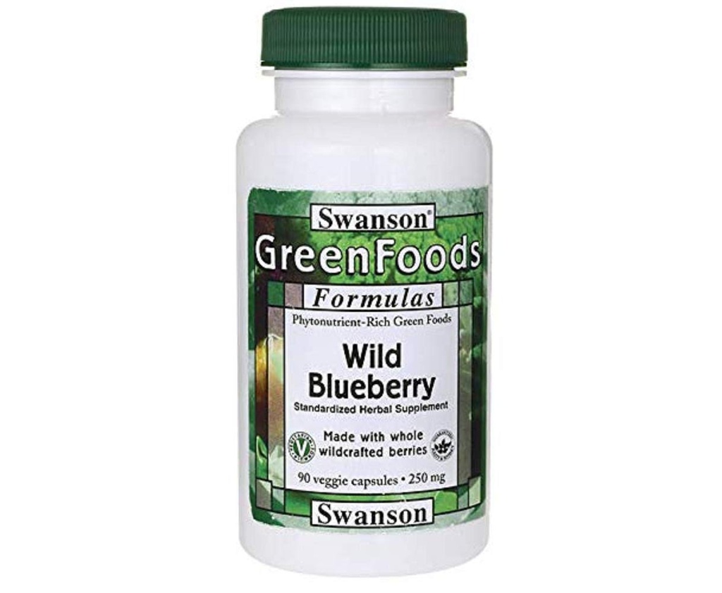Swanson GRN Wild Blueberry 250MG 90 Veg Cap