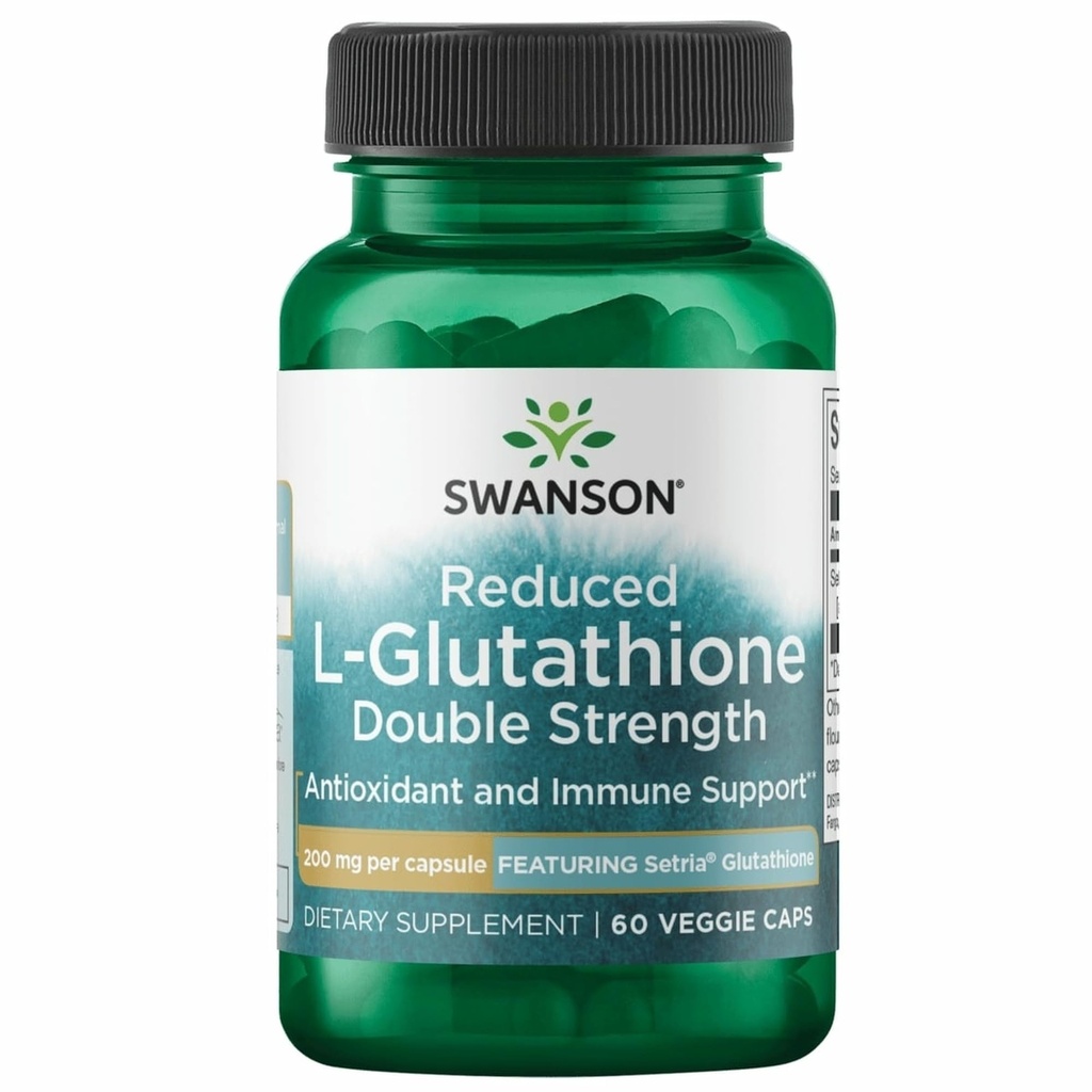 Swanson Amino Acid High Potency L-Glutathione 200 Milligrams 60 Veg Capsules
