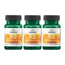 Swanson Natural Vitamin K2 (Menaquinone-7 from Natto) 50 mcg 30 Sgels (3 Pack)