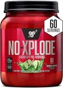 BSN N.O.-XPLODE Pre Workout Powder, Energy Supplement für Männer und Frauen mit Kreatin und Beta-Alanin, Geschmack: Grüner Apfel, 60 Portionen