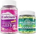 Zucchero Calcium Gummies 120 conti e enzimi digestivi Gummies 60 conti