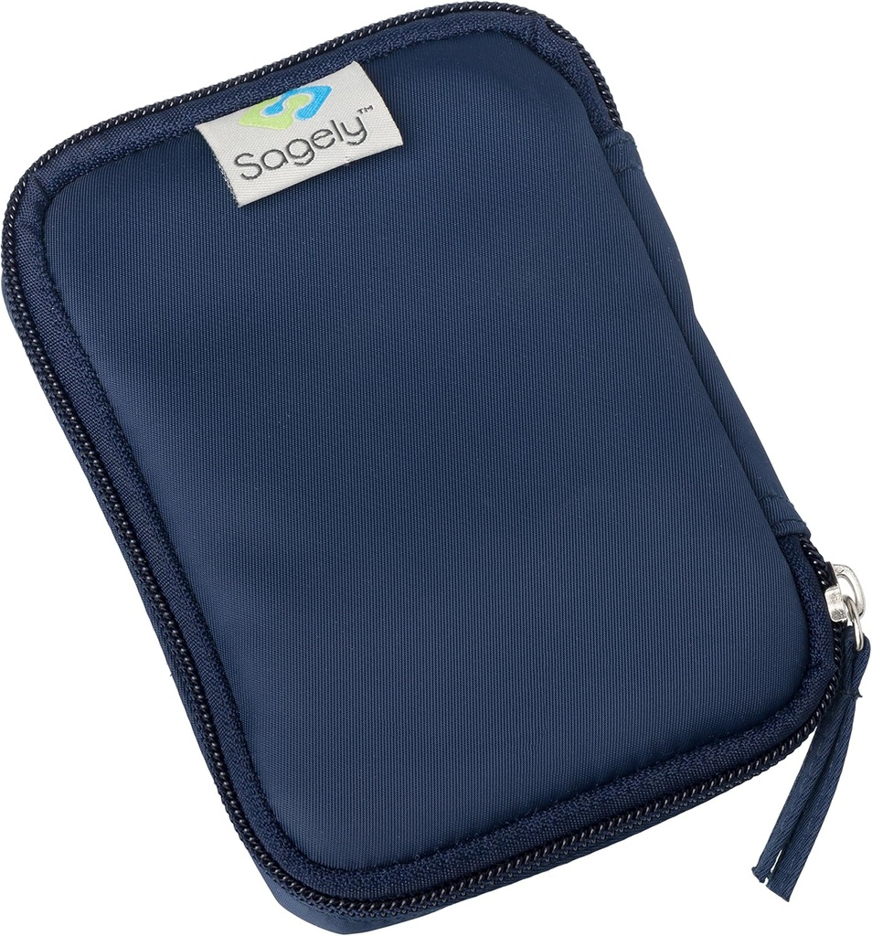 Sagely Navy Weekend Travel Portable Medicine Pouch Pillentasche für 3 Sagely Smart XL Weekly Pill Organizer Pods