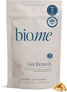 Biome Gut Remedy Capsule con Berberina (5 giorni di pulizia, 3 mesi di alimentazione, 90 capsule), Gut Cleanse con Citrato di Magnesio, Immunolina, L-Glutamina - Reset Digestive System, Rebalance Microbiome