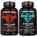 Prime Labs Prime Test Testosteron Booster + L Arginine Nitric Oxid Kapseln - 60 Zählen