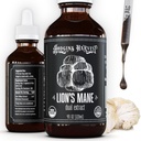 Hodgins Harvest Organic Lion's Mane Fruiting Body Extract Tincture - Mushroom Supplement for Brain Health and Mental Focus - Dual Extract Formula - Extra Concentrated - 4 fl oz Bottle
