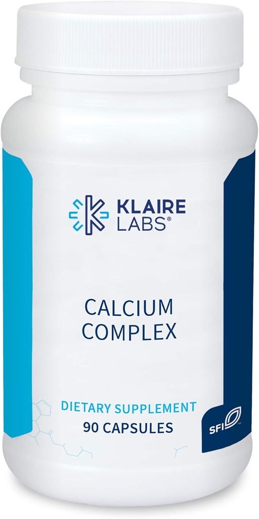 Complexe Calcium Klaire Labs - Hydroxyapatite microcristalline sans ESB et citrate au phosphore (90 capsules)