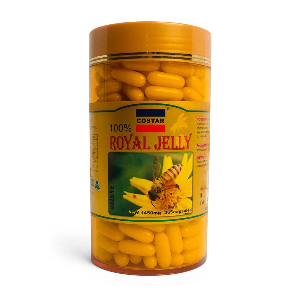 Royal Jelly Supplement 1450mg – 365 Kapseln – Reich an Nährstoffen für Vitalität und Wohlbefinden – Made in Australia