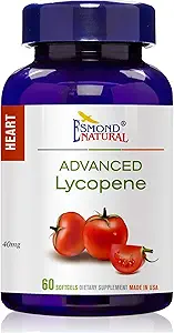 (8 Pack) Esmond Naturale: Licopene avanzato (Supporti salute della prostata e del cuore), GMP, prodotto naturale Assn Certificato, Made in USA - 40mg, 480 Softgels
