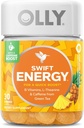 OLLY Swift Energy Gummy, Koffein aus Grüner Tee, B Vitamine, L Theanine, Erwachsener Chewable Supplement, Ananas, 10 Tage Versorgung - 30 Count