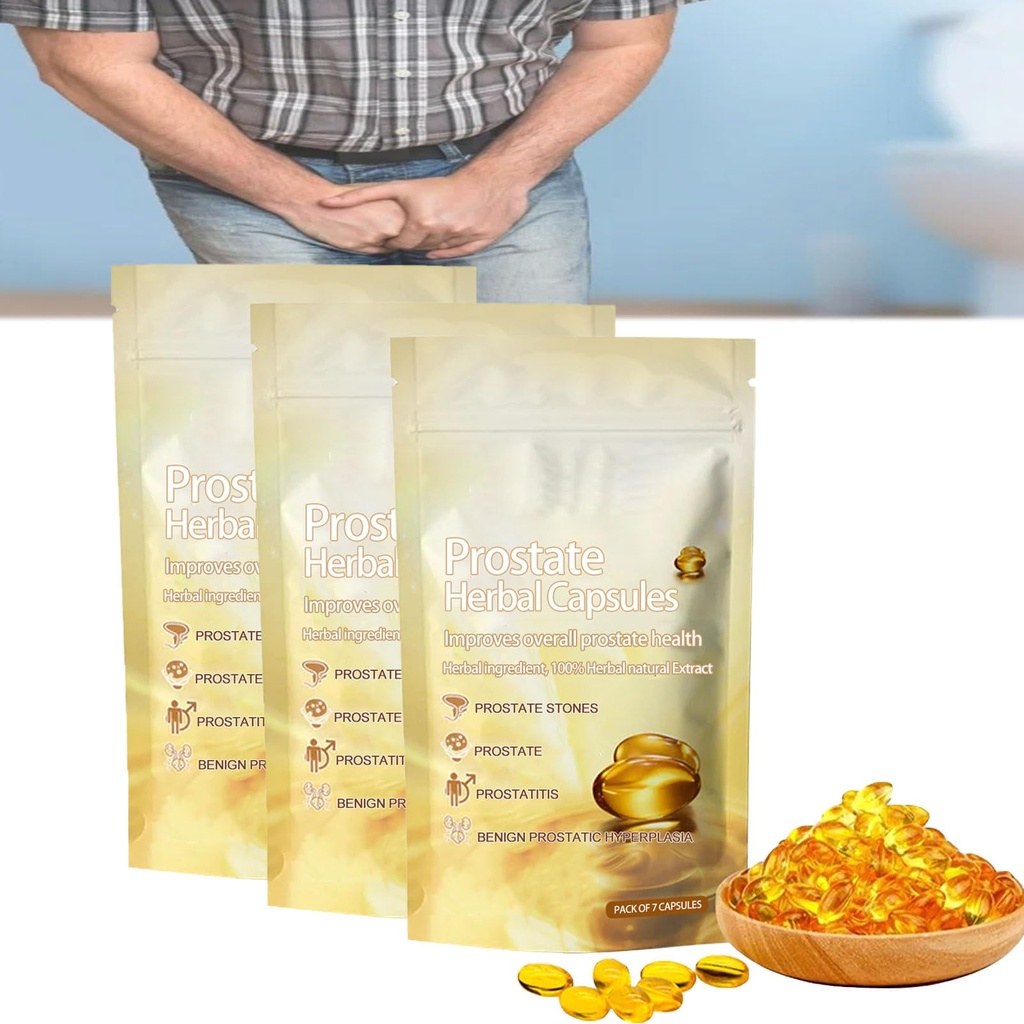FemiPure Natural Prostate Herbal Capsules, 7pcs/Bag Femipure Prostate Natural Herbal Capsules, Prostate Natural Herbal Capsules (3pcs)