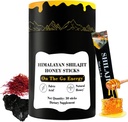 Himalayan Pure Nutritious Shilajit Honey Sticks Gold- Safran, Honig - 75% Fulvic Acid, 85+ Trace Minerals - für Herren Frauen - 30 Sticks(Shilajit Honey 30 Sticks)