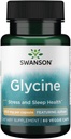 Swanson Amino Acid Ajipure Glycine Pharmaceutique Grade 500 Milligrammes 60 Capsules de Veg