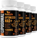 1300 MG Liposomal NAD+ Ergänzung | Höchste Absorption | Reinst NAD Supplemet zu erhöhen NAD+ Effetiv | Boosting NAD+ Ergänzung zu Aging Defese, Cellular Energy, Langlebigkeit | 240 Zähler