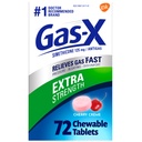 Gas-X extra Stärke Kaugas-Relief Tabletten mit Simethicone 125 mg für Bloating Relief, Kirsche - 72 Zähler