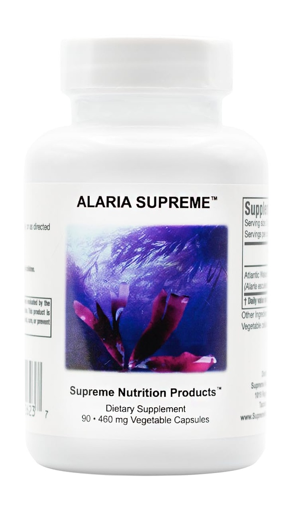 Supreme Nutrition Alaria Supreme, 90 Capsules Végétariennes pures de Wakame Atlantique