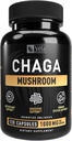 Velas Chaga Supplément Champignon Capsule 1500 mg par portion 120 Capsules (Chaga Champignon (120 Nombre))