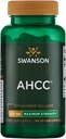 Swanson Maximum Strength AHCC - Förderung erweiterter Immununterstützung - Natürliche Ergänzung NK Cells & Liver Support - (60 Veggie Capsules, 500mg Jeder)