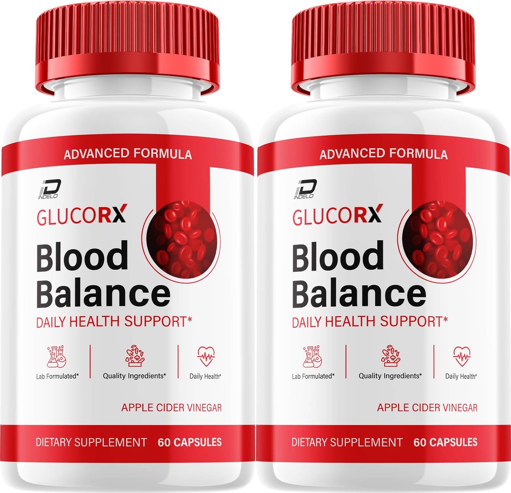 Glucorx Bloodbalance Advanced Formula Pills, Gluco-rx All Natural Supplements Reviews for Health Support - 2 Pack - 120 Capsules