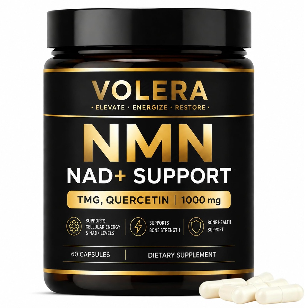Volera NMN Bone Complex, with TMG & Quercetin, 4-in-1 Cellular Energy Support Formula, 60 Capsules