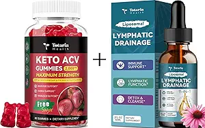 Totaria Keto ACV Gummies + gocce di drenaggio linfatico