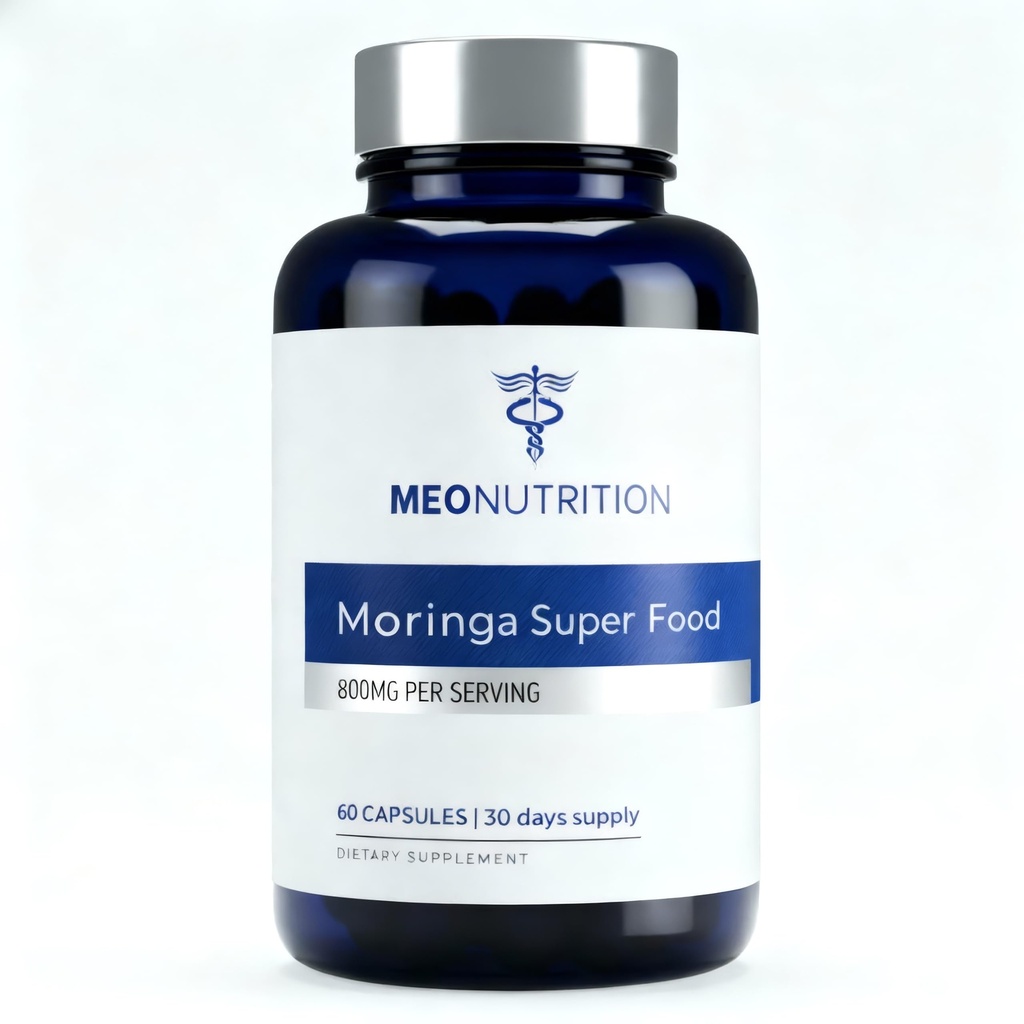 Moringa Capsules 800mg - Pure Horseradish Tree Leaf Superfood Supplement for Healthy Energy, Sleep & Joint Support - Made in USA, Vegan, Non-GMO - 60 Veggie Capsules