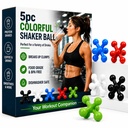 Hydro2Go Shaker Ball 5-Pack, BPA-Free Food Grade Plastic Replacement Mixing Balls for Protein Shaker Bottle, Easy-Clean 2.15″ Universal Fit for Most Protein Shakes, Smoothies & Formula Bottles