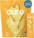 Cure Hydration | Pflanzenbasierte Elektrolyt-Getränk-Mischung | Kein hinzugefügter Zucker | FSA-HSA | Dehydratation Relief Pulver mit Kokoswasser hergestellt | Non-GMO | Vegan | Beutel von 14 Packungen - Ingwer Turmeric