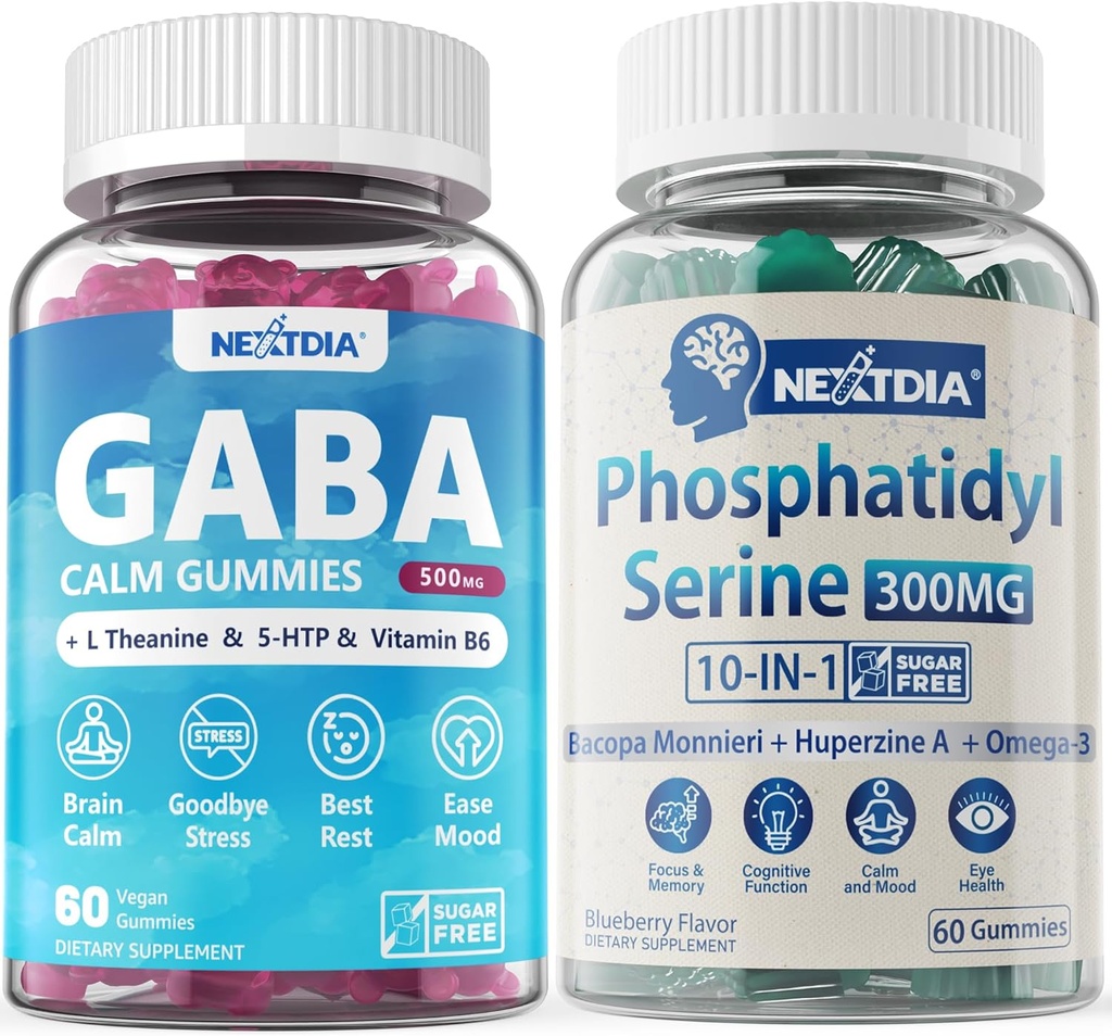 Bundle - Phosphatidylserine Gummies 120 conti + GABA Gummies 120 conti