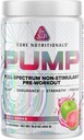 Pré-entraînement de la pompe de nutrition de base sans stimulant, avec nitrate N03T, pic02, alpha GPC, pour la pompe maximale, la force et la performance 20 portions (Apple Guava)