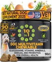 Googipet Premium 10 en 1 Vitamines de chien Multivitamines à croquer avec des probiotiques pour la santé des Guts, Vitamines de chien et suppléments avec/Vitamine C et Glucosamine pour le soutien conjoint (Chicken & Saveur végétale)
