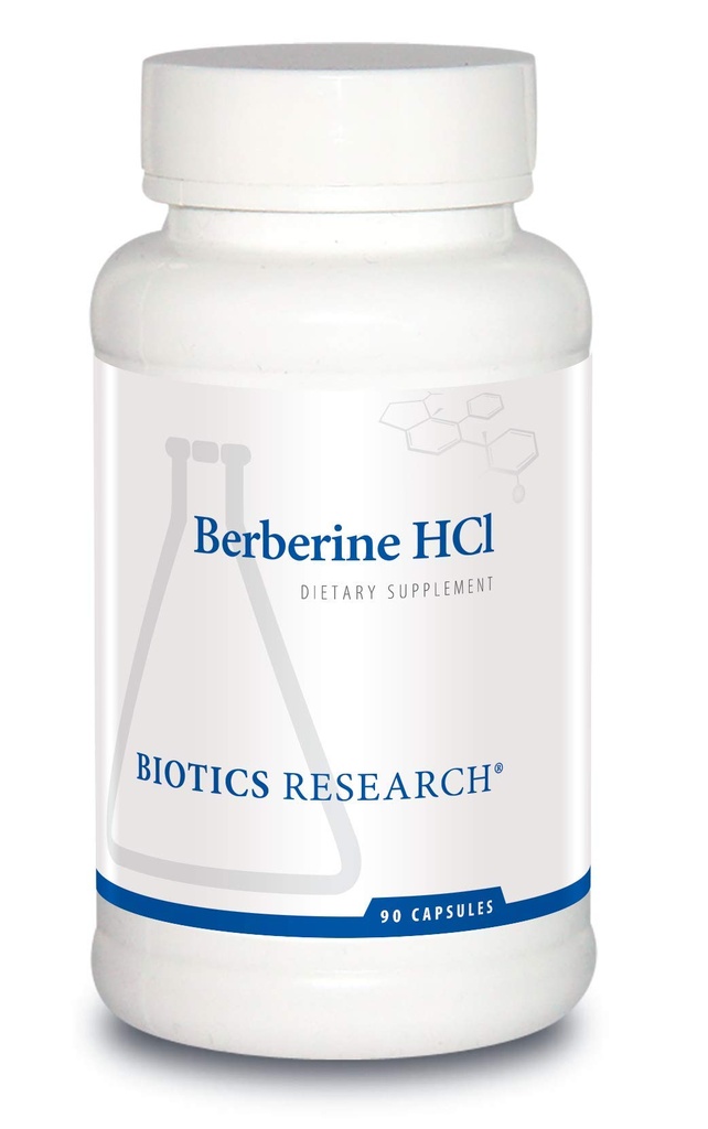 Biotics Research Berberine HCl, Botanical Berberine Supplement 500mg Per Serving - Supporta la salute del cuore, Sistema immunitario, GI sano, colesterolo sano, Gluten Free - 90 capsule