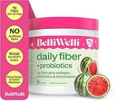 Belli Welli Fiber Supplement pour les femmes et les hommes – Poudre de fibre quotidienne premium d'acacia biologique avec collagène ajouté, électrolytes et probiotiques – Pas de Bloat, Constipation et Gut Health Support (Watermelon)