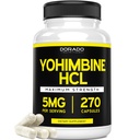 Yohimbine HCL 5mg per uomini e donne (270 capsule) Più potente di Yohimbe Bark Powder - Garanzia di qualità - Terze Parti Testata per Potency & Purity - Vegan, Gluten Free & Non-GMO - USA Made