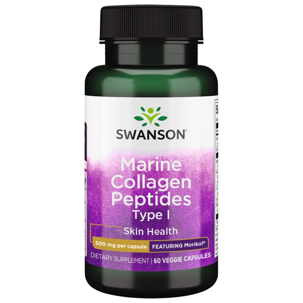 Swanson Marine Collagen Peptide Type I Vegetable Capsules, 60 Count