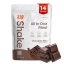 310 Ernährung All-In-One Meal Ersatz Shake Powder - Pflanzenbasierte Protein-Smoothie-Mischung w/High Fiber, Probiotics & Adaptogens - Low Carb, Vegan, Keto & Paleo Friendly - Chocolate Bliss - 14 Srv