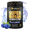 ALPHA LION Core Pre allenamento con creatina per prestazioni, Beta Alanina per muscolo, L-citrullina per pompa & Tri-Source Caffeina per l'energia sostenibile (60 Serve, Razzle Mania)